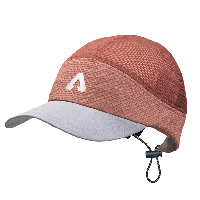 PAC Meshun Run Cap  Salmon/Grey one size